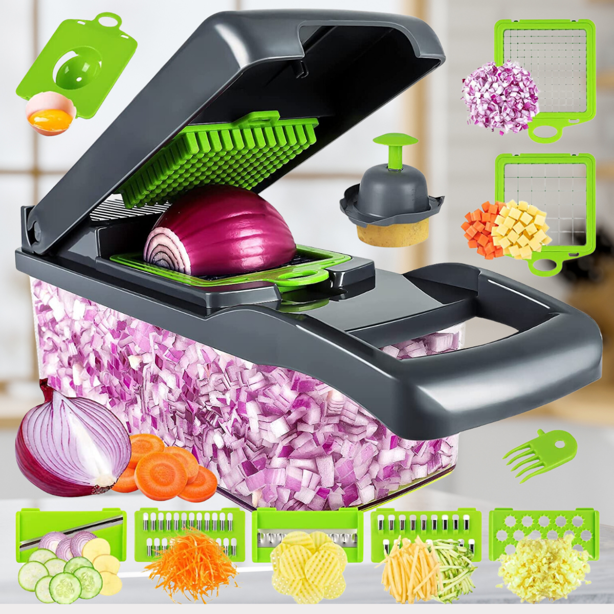 13-in-1-Vegetable-Slicer | Faster-when-Cooking | zavevo
