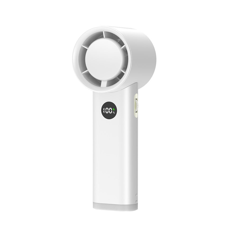 3600mAh USB Rechargeable Handheld Fan with LED Lamp | zavevo