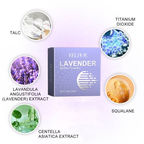Lavender Matte Pressed Powder