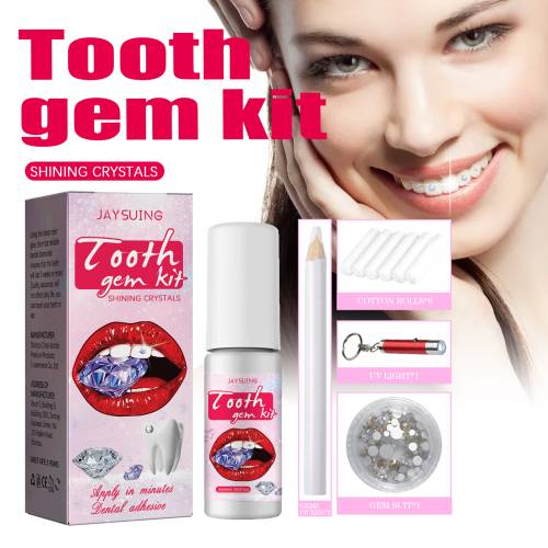 Crystal Tooth Gem Kit with UV Glue