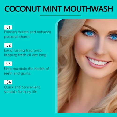 Coconut Mint Mouthwash with Chamomile