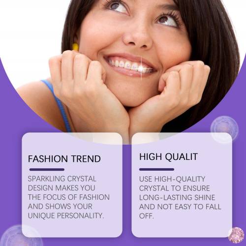 Crystal Tooth Gem Stickers, Universal Fit