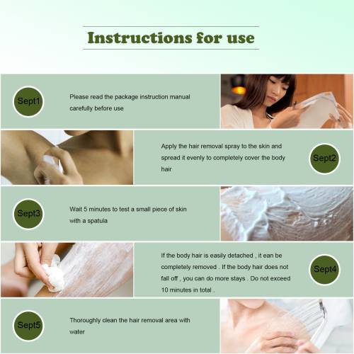 Full Body Hair Removal Spray with Aloe, 30 ml