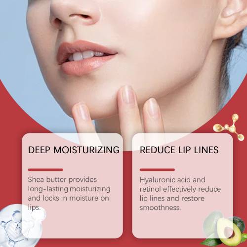 Lip Care Cream for Smooth Lips, with Shea Butter & Hyaluronic Acid