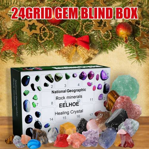 24-Day Mineral Advent Box, Green