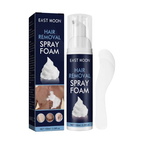 Men's Hair Removal Foam Spray for Legs, Underarms & Chest