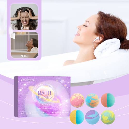 Floral Bath Salt Balls, Lavender & Rose