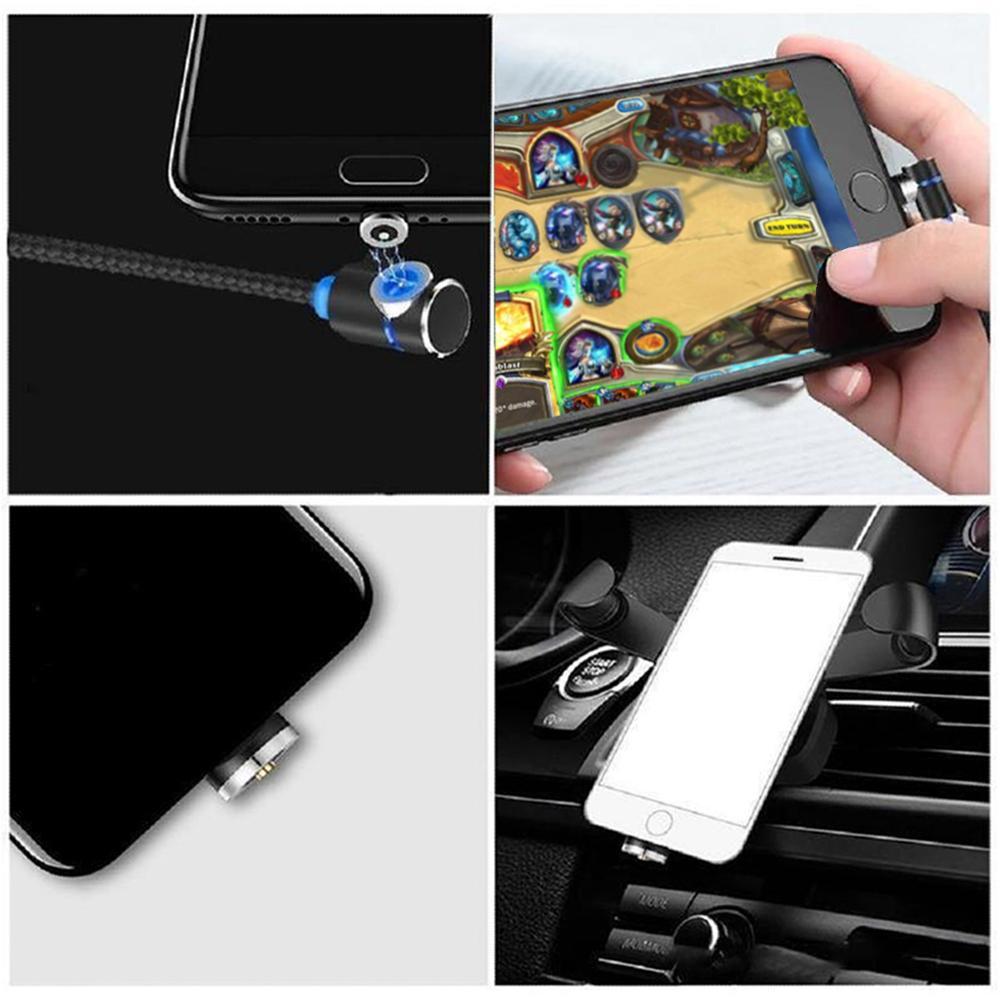 3 In 1 Magnetic Usb Charging Cable With Led Light | zavevo