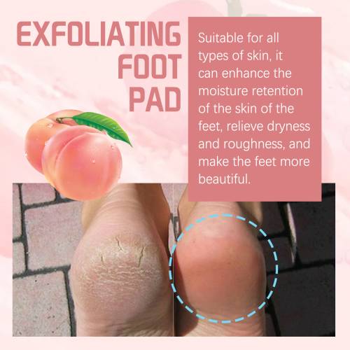 Peach Exfoliating Foot Mask for Dry, Rough Feet
