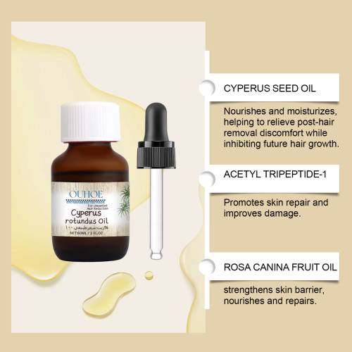 After Hair Removal Care Oil with Scraper