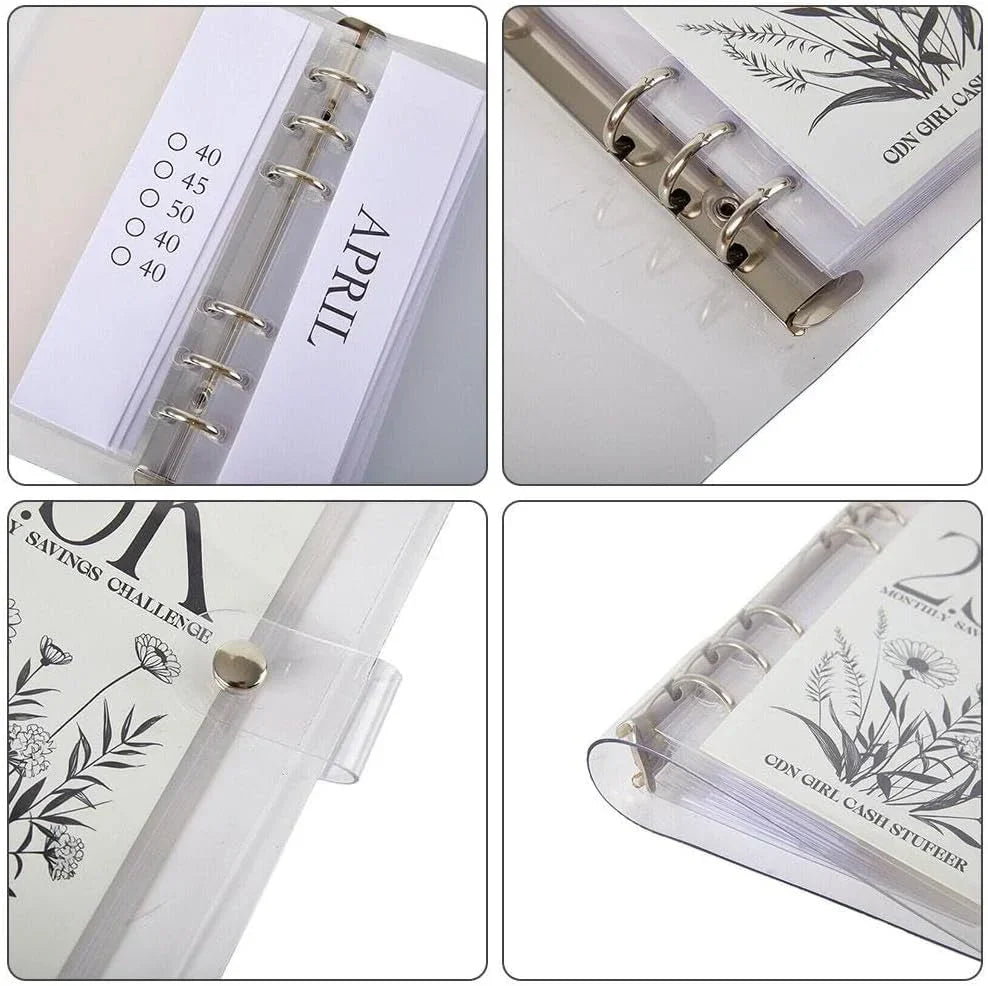 12-Month Envelopes Money-Saving Challenge Binder | zavevo