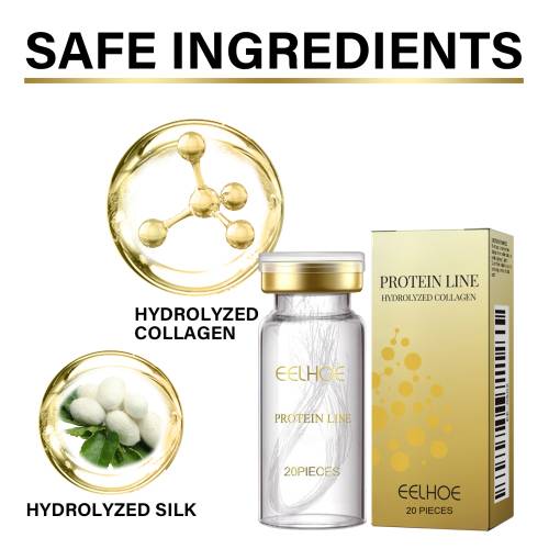 Gold Protein Thread Face Serum Strips, 20 Pcs