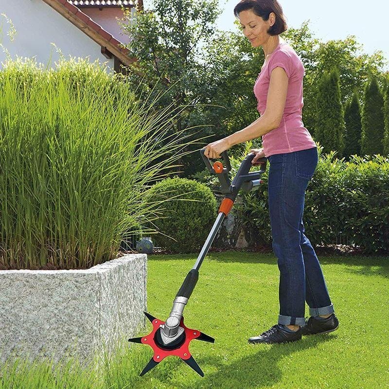 Universal 6-Steel Razor Trimmer Head – Perfect Lawn Edging