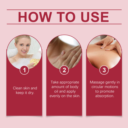 Strawberry Body Oil with Coconut Oil, Moisturizing