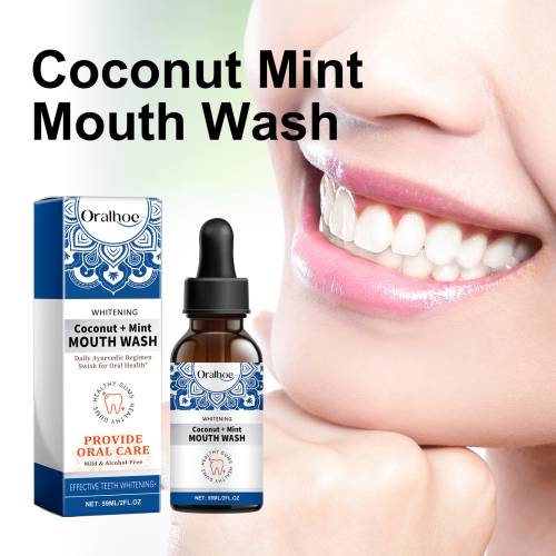 Coconut Mint Mouthwash with Tea Tree & Clove