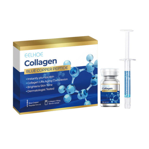 Blue Copper Peptide & Collagen Ampoule Serum Set