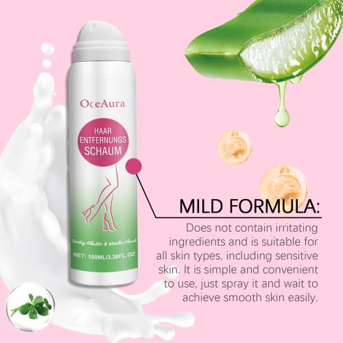 Gentle Hair Removal Spray for Underarms, Legs & Arms