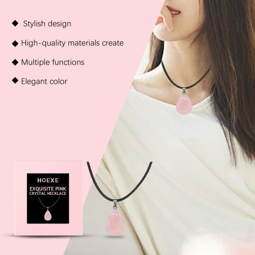 Rose Quartz Pendant Necklace