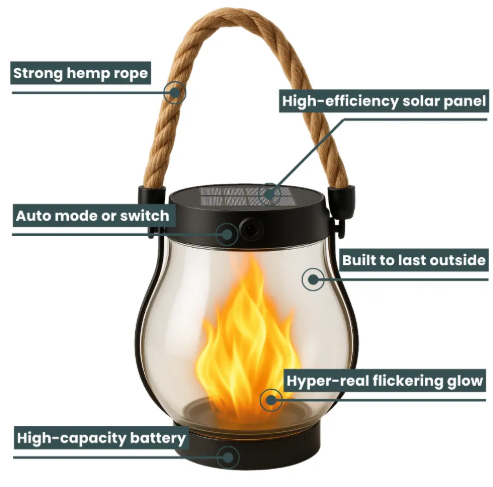 zavevo | Fire Seed Solar Light — Magical Flame Mood that Warms Your Heart and Enchants Every Night