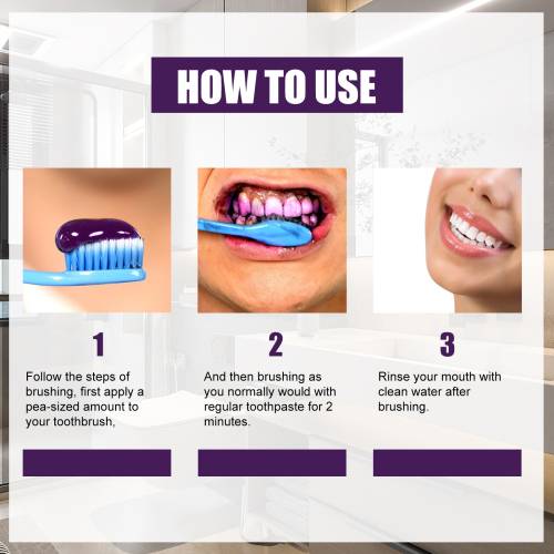 V34 Purple Tone Toothpaste