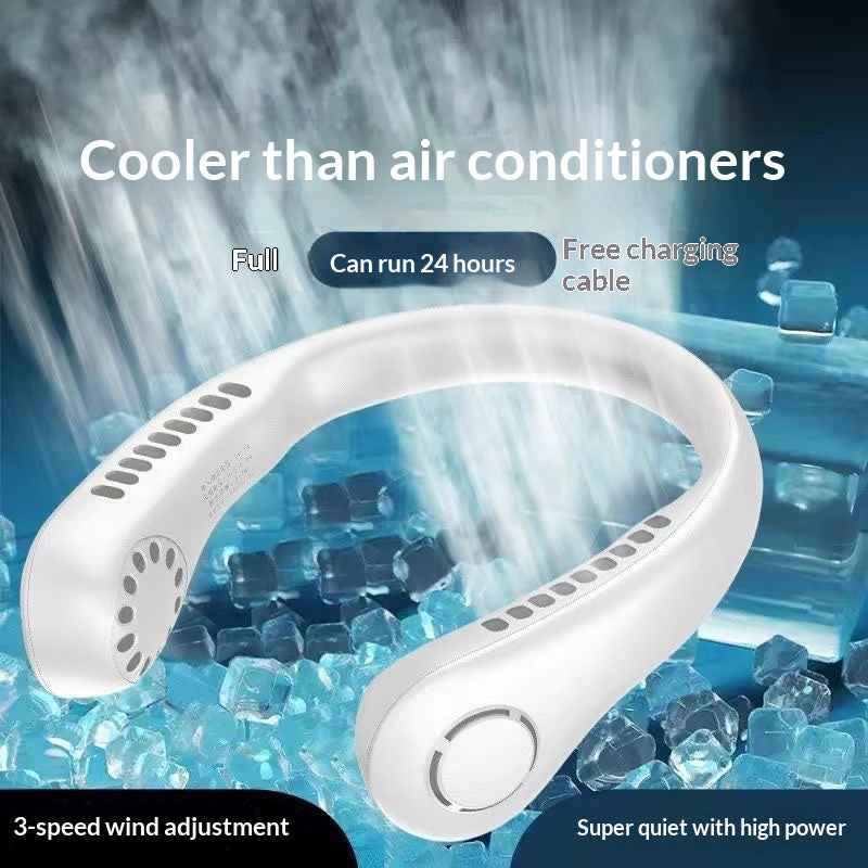Bladeless USB Neck Fan, Quiet Hands-Free Portable Fan