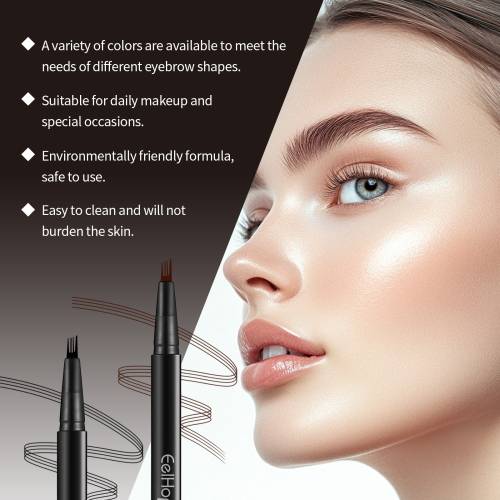 Four-Tip Brow Pen, Waterproof