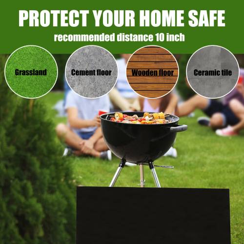 Black Fire Pit Mat