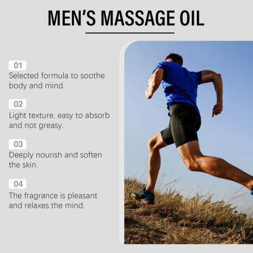 Men's Rose Lavender Massage Oil