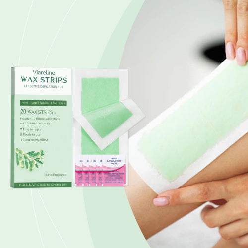 Face & Body Wax Strips with Post-Wax Wipes