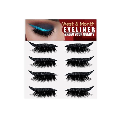 Reusable Eyeliner Stickers, 6 Pairs