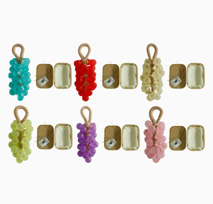Gemstone Grape Soap Making Kit, DIY Transparent Handmade Soap Gift Set