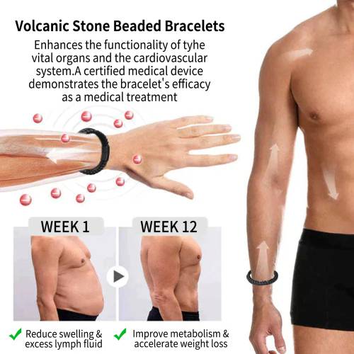 Volcanic Stone Beaded Bracelet