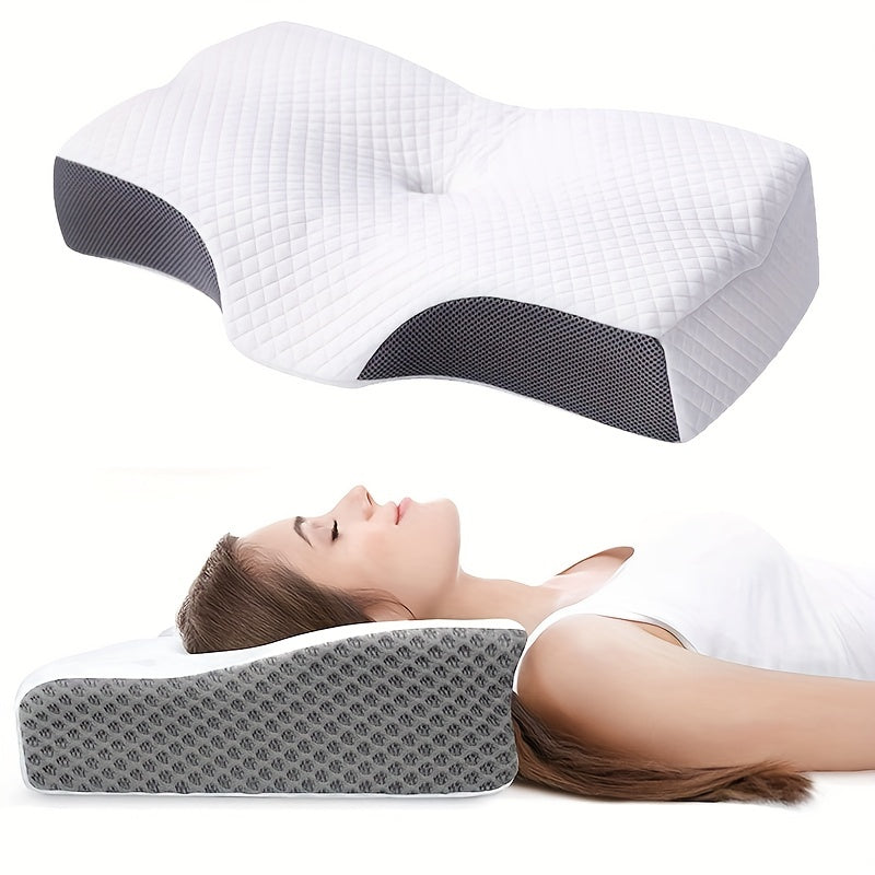 1pc Cooling Memory Foam Shoulder Support Pillow for Side, Back, and Stomach Sleepers - Orthopedic Neck Pain Relief Pillow with Adjustable Cervical Support | zavevo