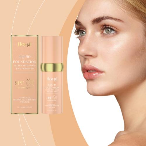 Color-Adapting Liquid Foundation with Shea Butter