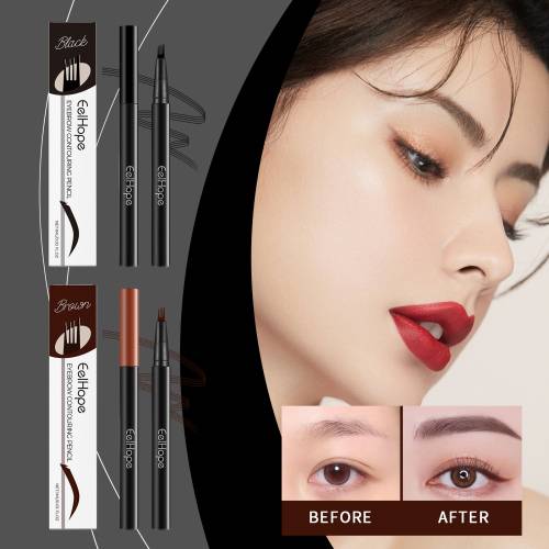 Four-Tip Brow Pen, Waterproof