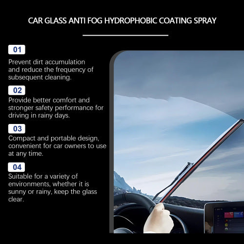 Hydrophobic Windshield & Mirror Spray
