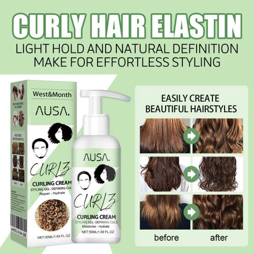Curl Elastin Styling Cream with Keratin