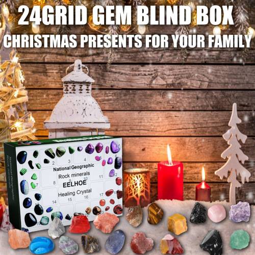 24-Day Mineral Advent Box, Green