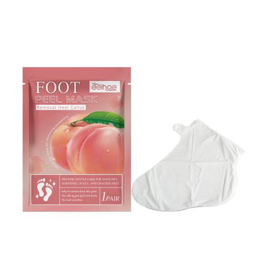 Peach Exfoliating Foot Mask for Dry, Rough Feet