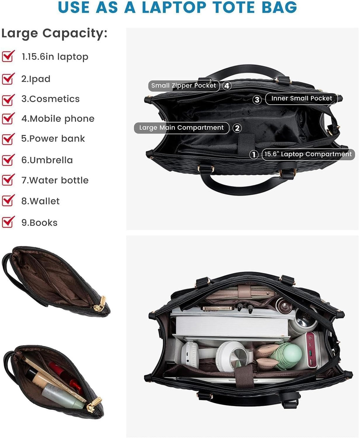 2-in-1 Insulated Lunch & Laptop Tote for Work & Travel | zavevo