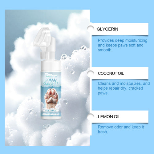 No-Rinse Dog Paw Foam