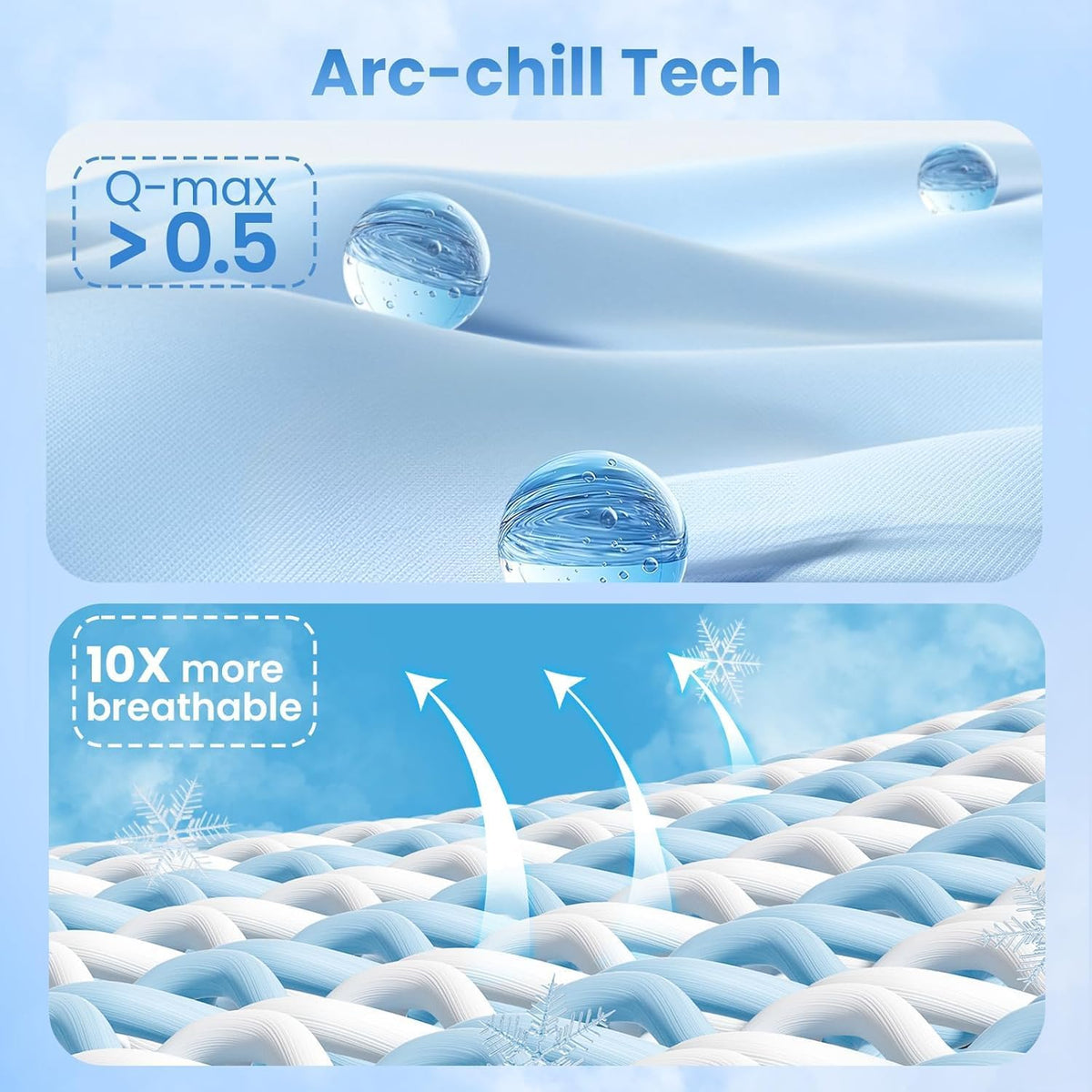 2 Pack Blue Cooling Pillowcases – Breathable, Soft, Skin & Hair Protecting | zavevo