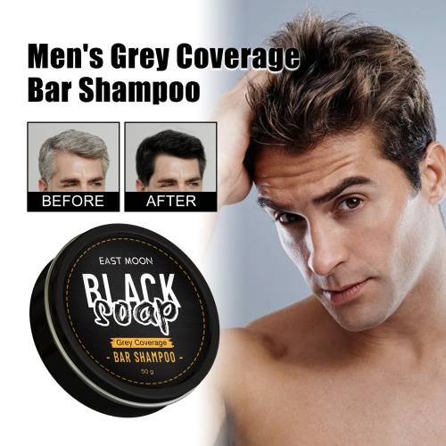 Men's Black Hair Shampoo Bar