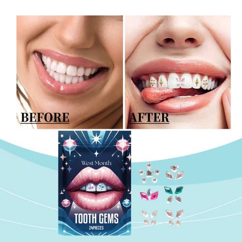 Crystal Tooth Gem Stickers