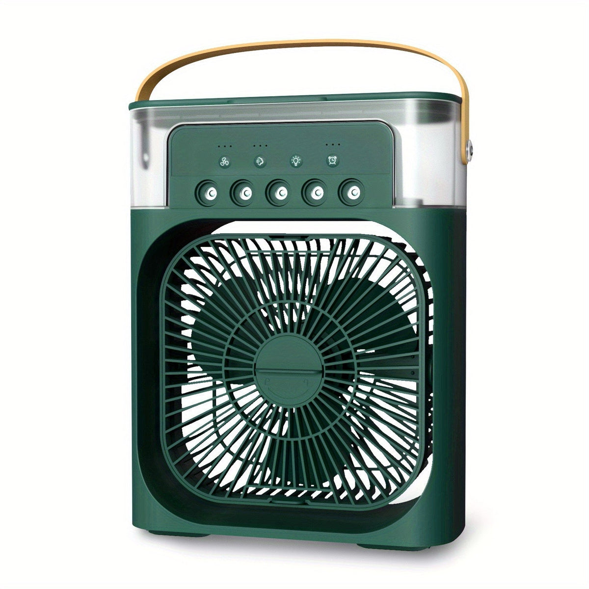 1pc Portable Air Conditioner, Household Small Air Cooler, Portable Air Adjustment For Office, 3 Speed Air Cooling Fan Humidifier, 5pcs Humidified Spray Heads For Home Appliances | zavevo