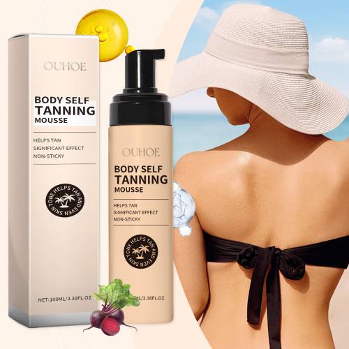 Bronzing Body Mousse with Hyaluronic Acid