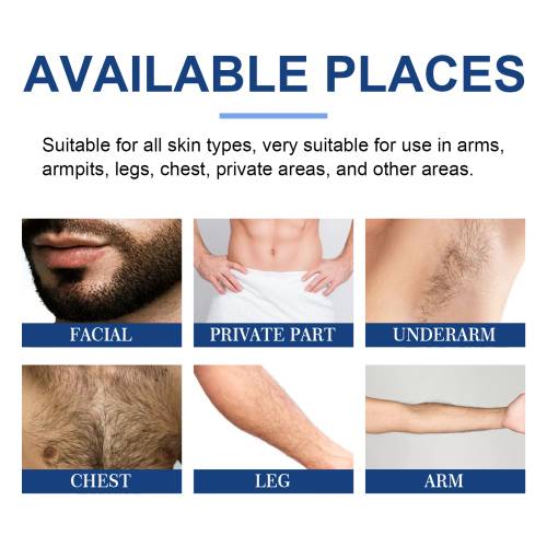 Men's Hair Removal Foam Spray for Legs, Underarms & Chest