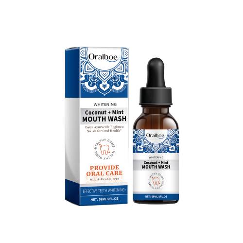 Coconut Mint Mouthwash with Tea Tree & Clove