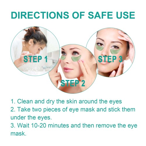 Chlorella Hydrogel Eye Patches with Aloe