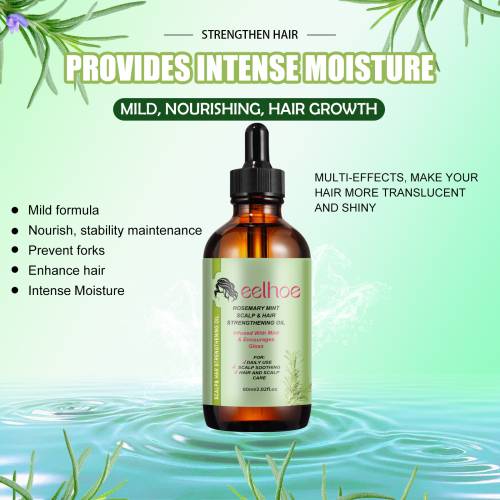 Rosemary Mint Hair Oil for Frizz